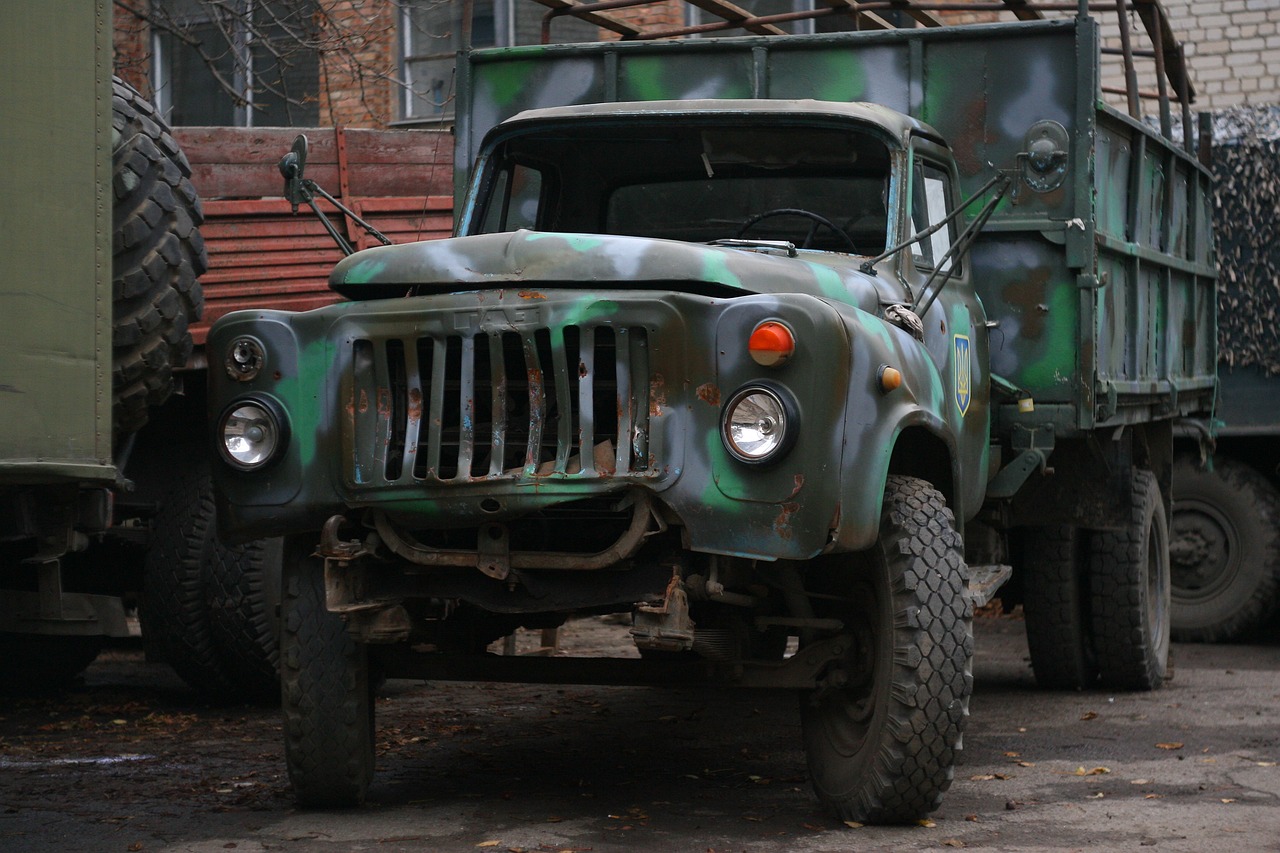 machine zil camouflage camo free photo