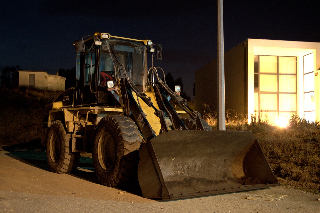 machine tools construction night free photo