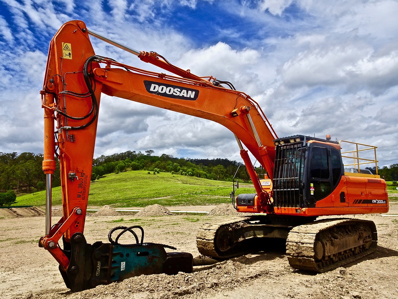 machinery digger excavator free photo