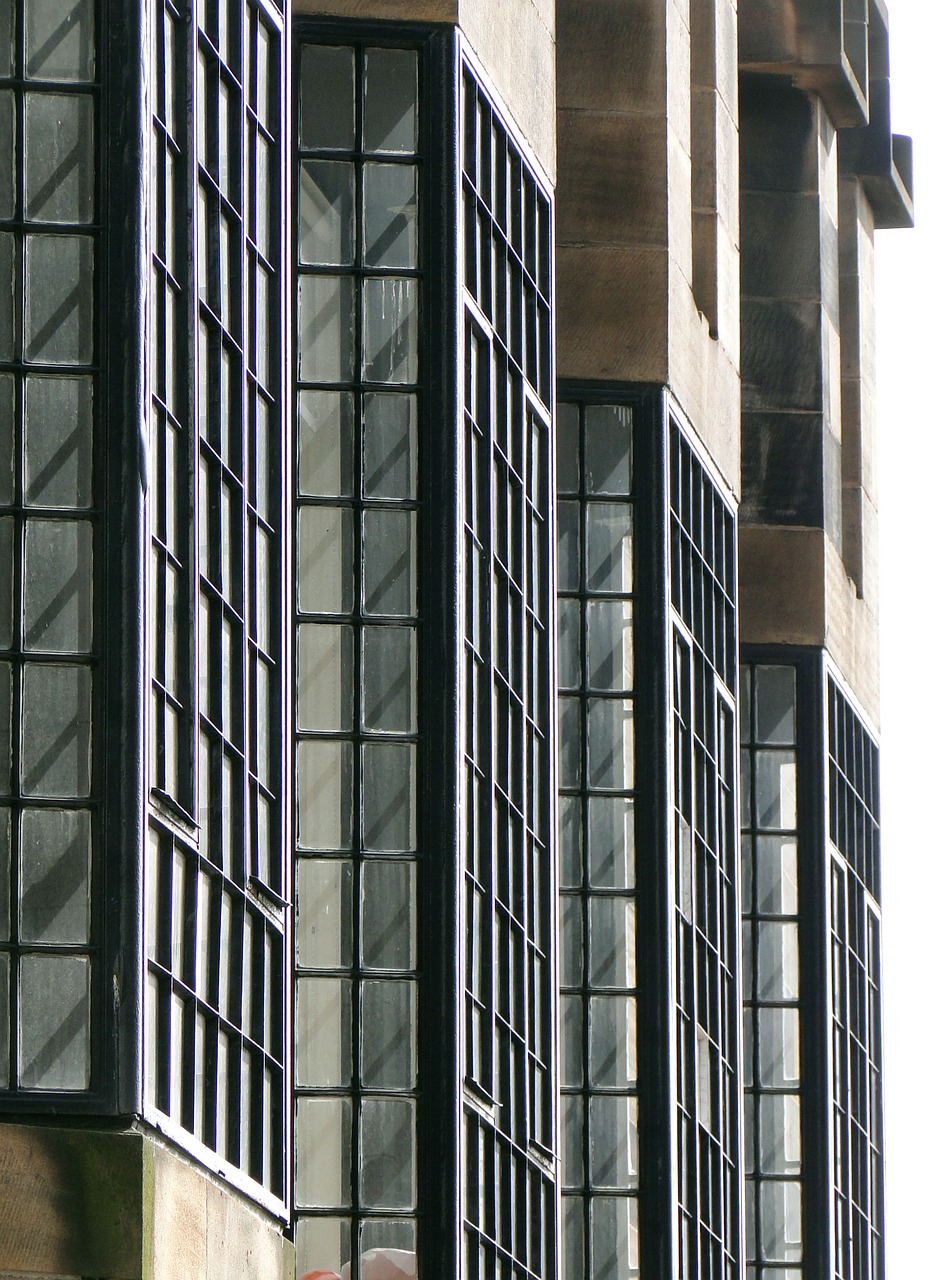 mackintosh architecture window free photo