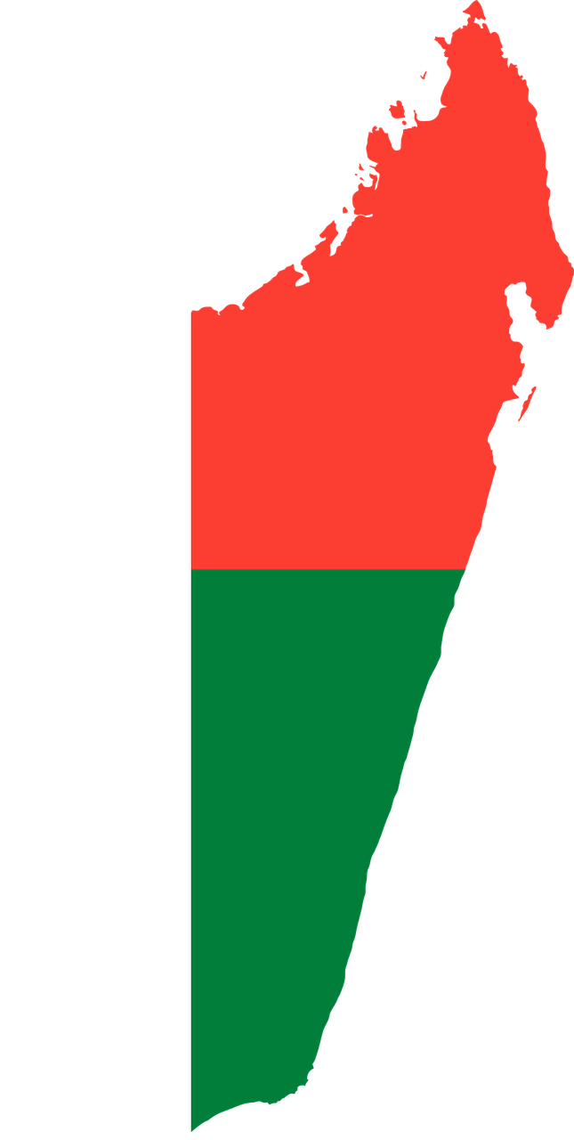 madagascar flag map free photo