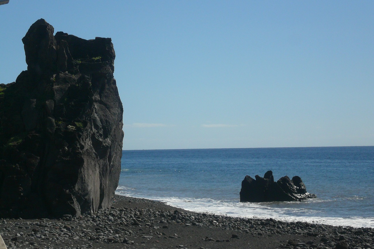 madeira sea beach free photo