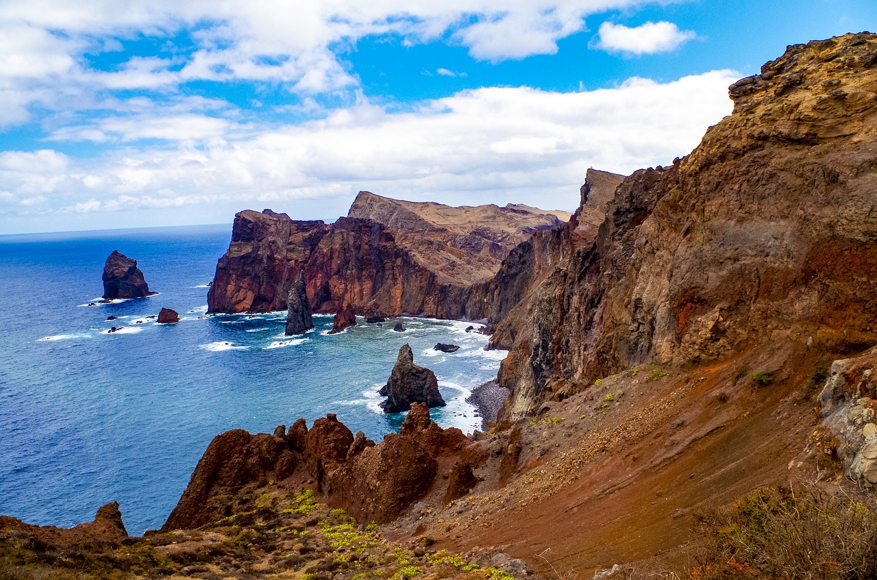 madeira sea rock free photo