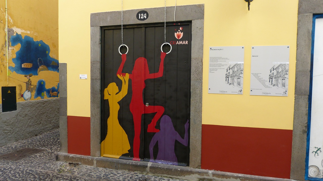 madeira funchal doors free photo