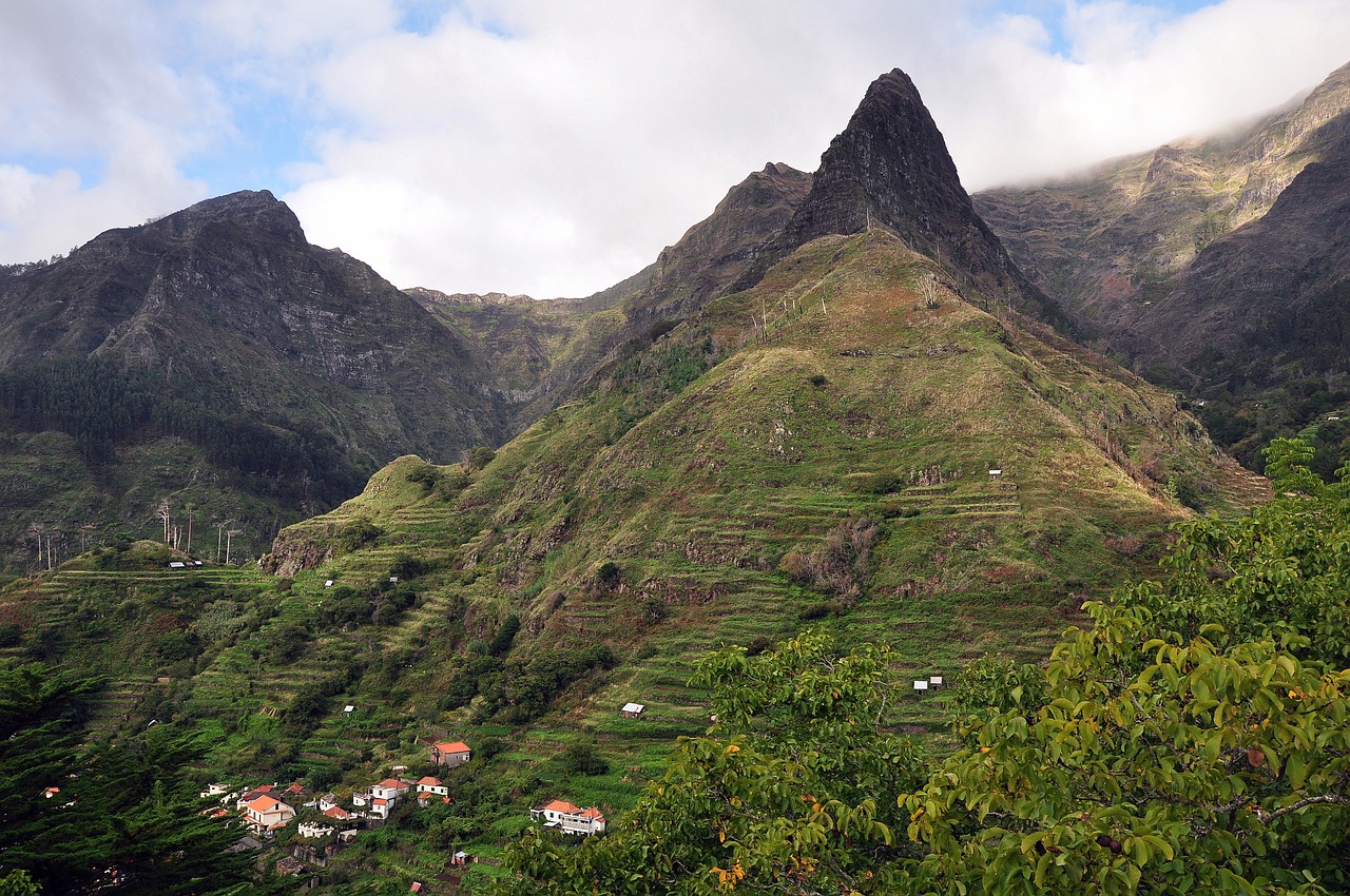 madeira volcanic green free photo