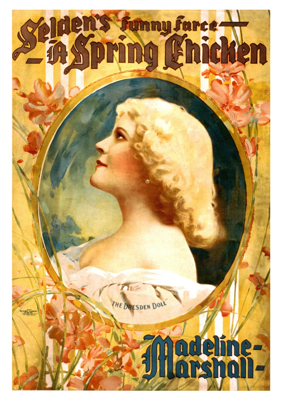 madeline marshall vintage poster free photo