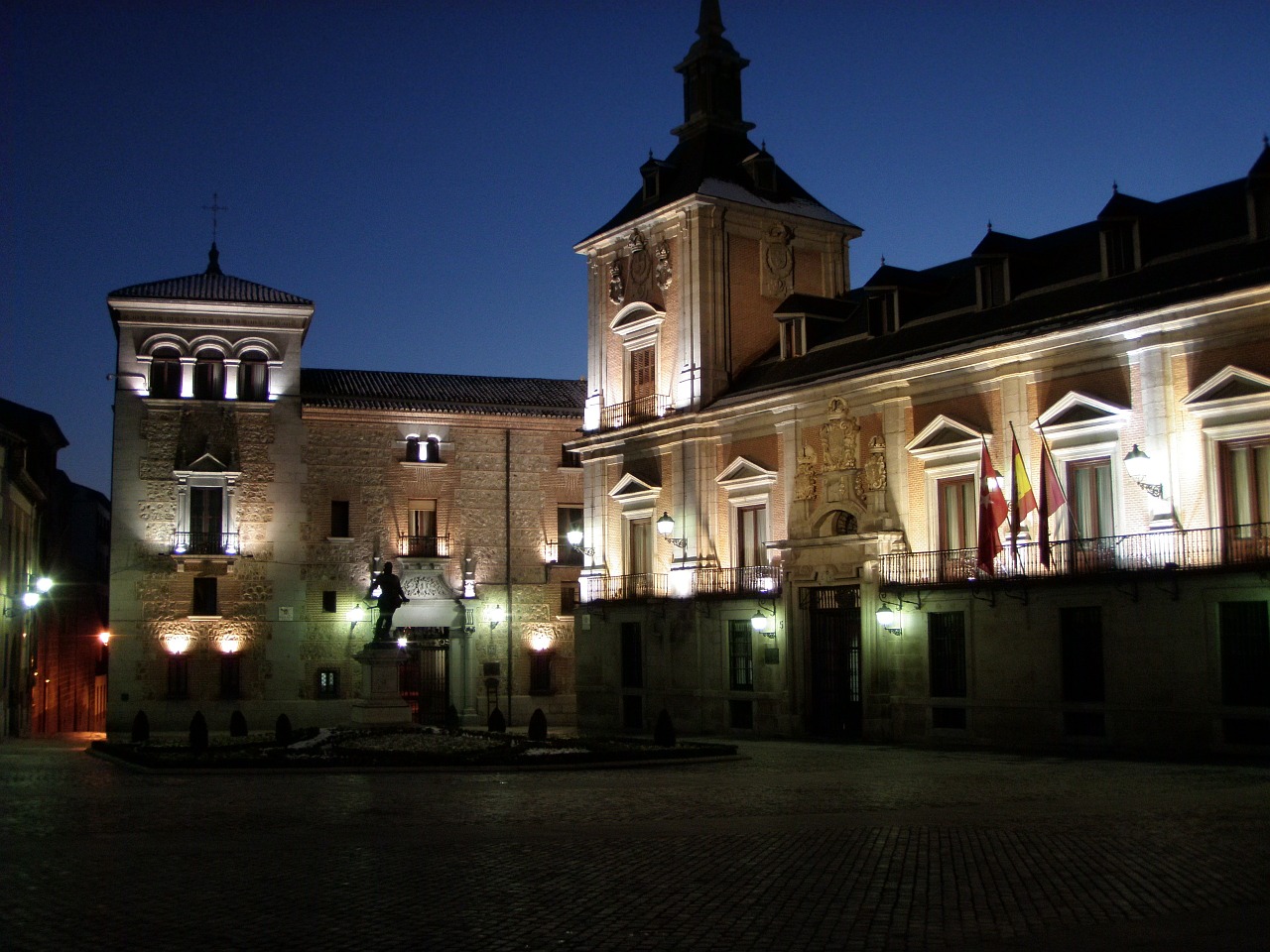 madrid spain night free photo