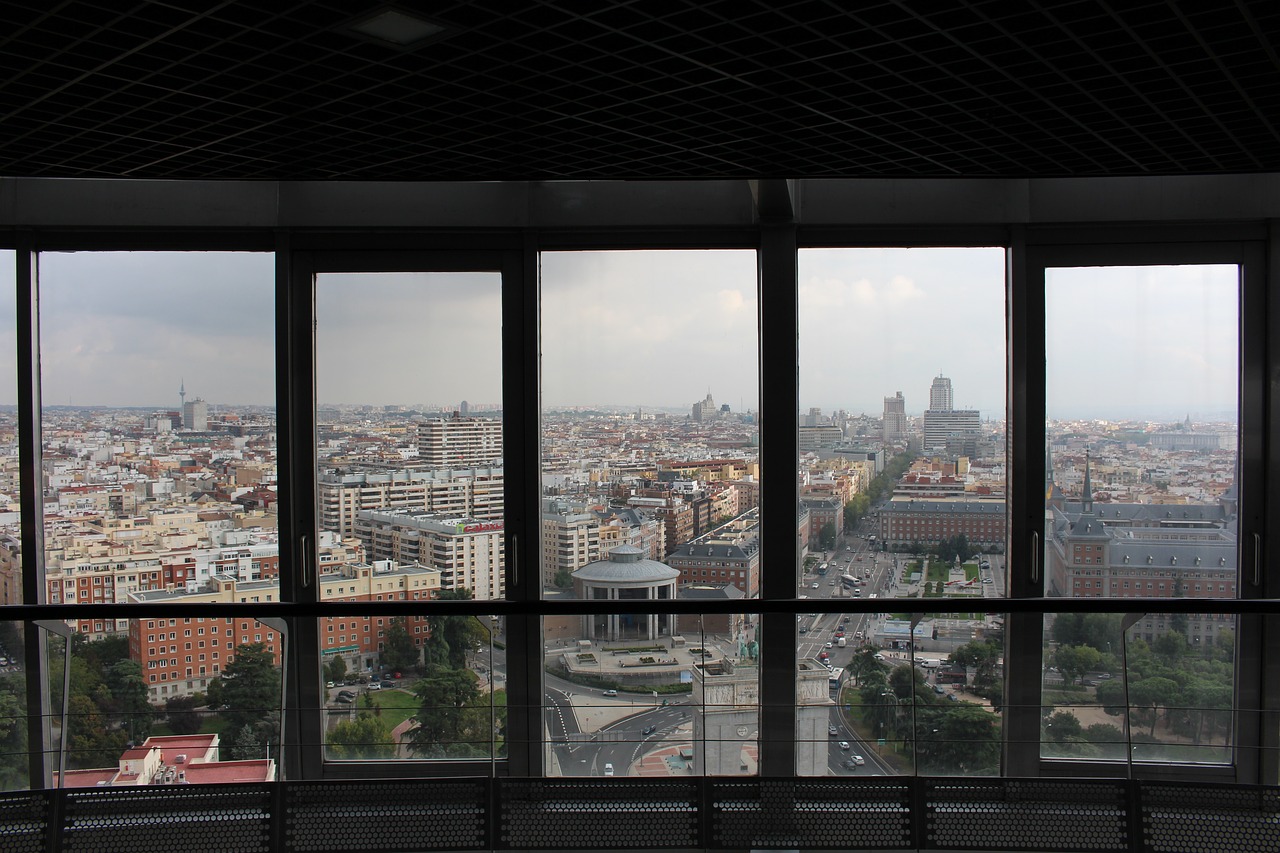 madrid tower window free photo