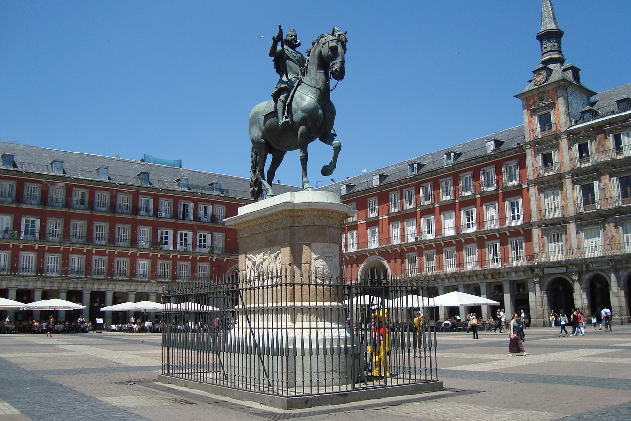 madrid  square free pictures free photo