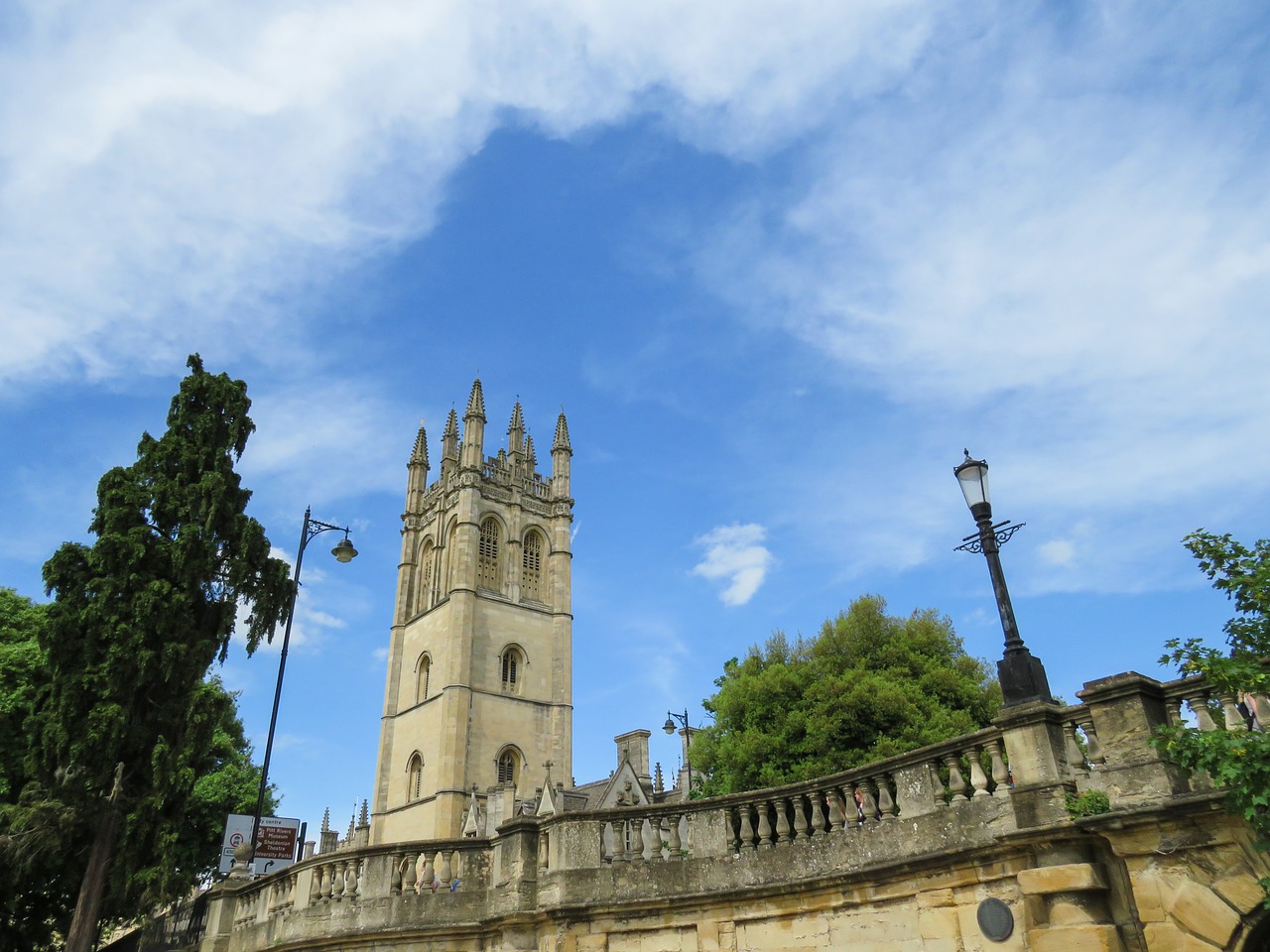 magdalen college bridge free photo