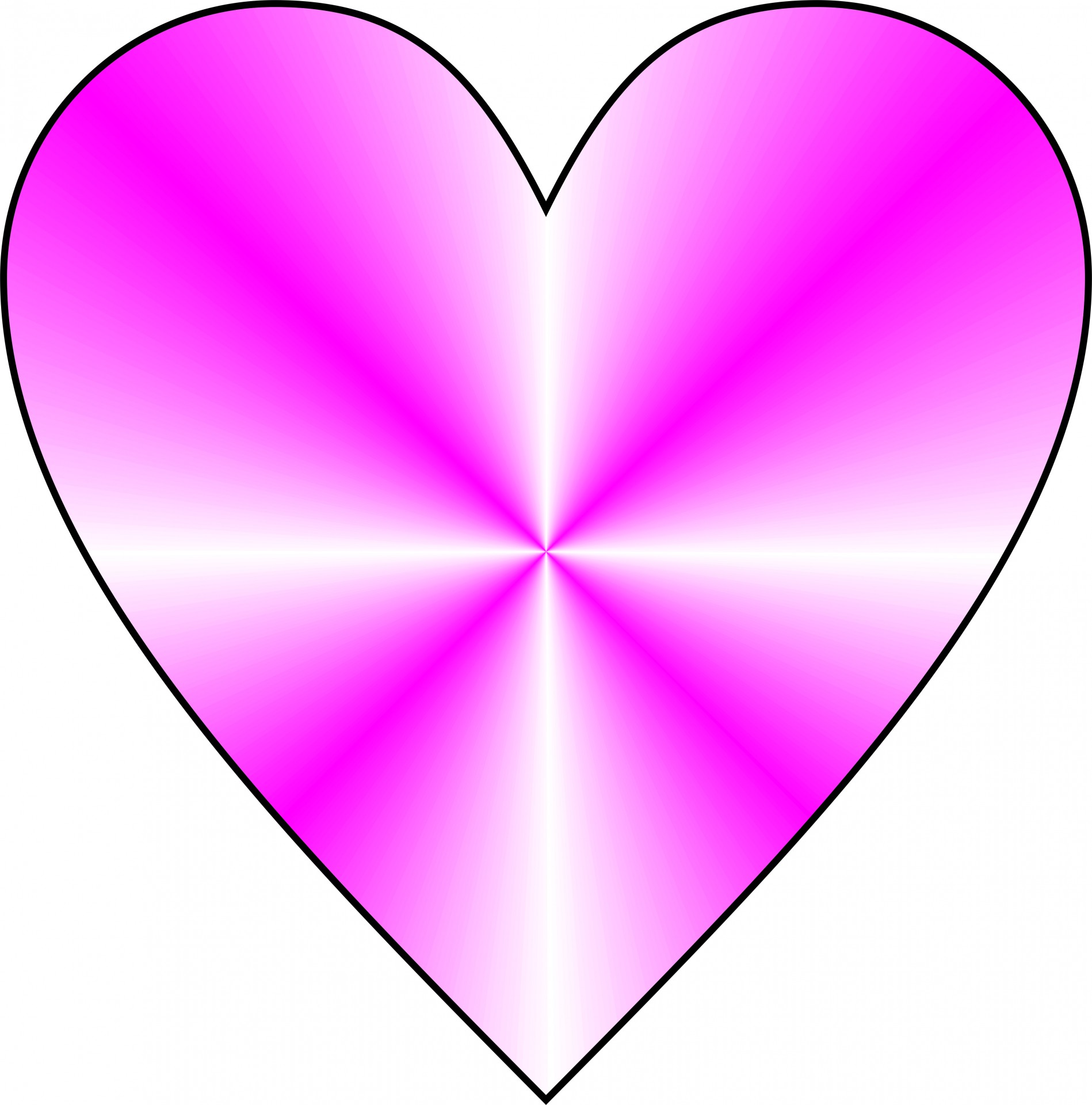 conical magenta heart free photo