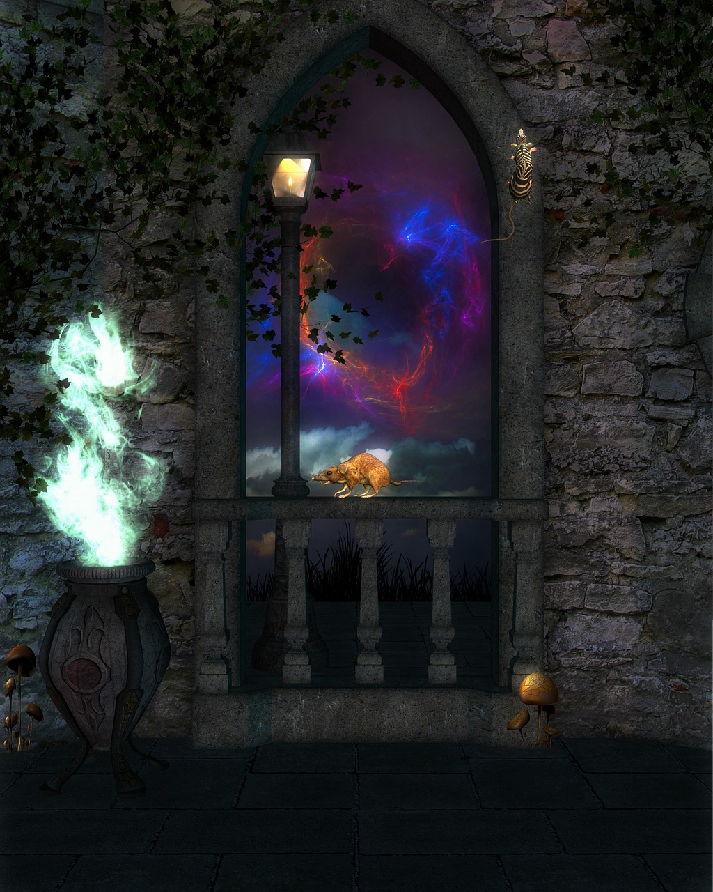 magic fantasy night free photo