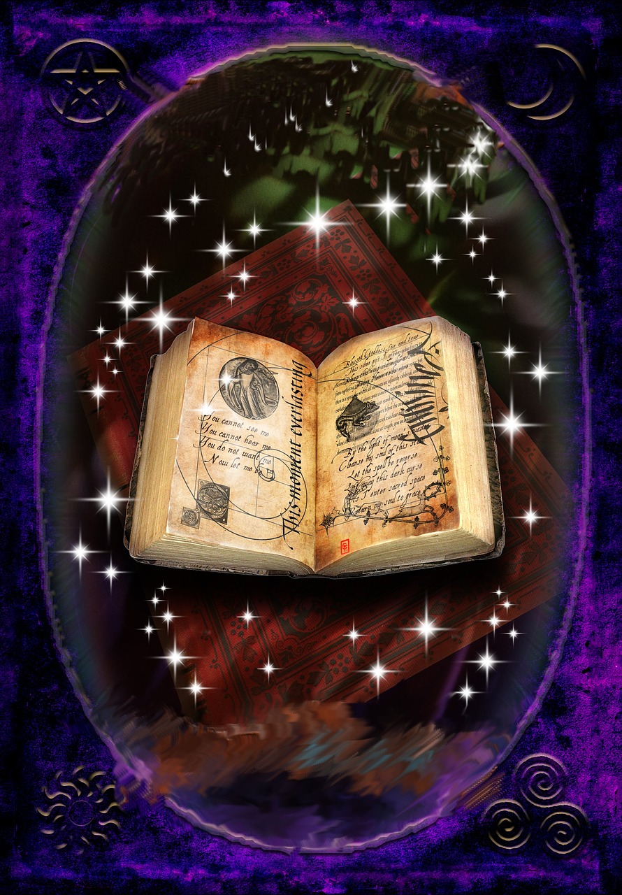 magic spells book free photo
