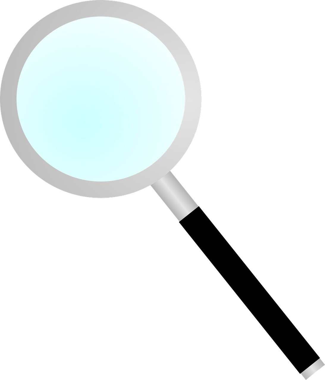 magnifier magnifying glass blue free photo