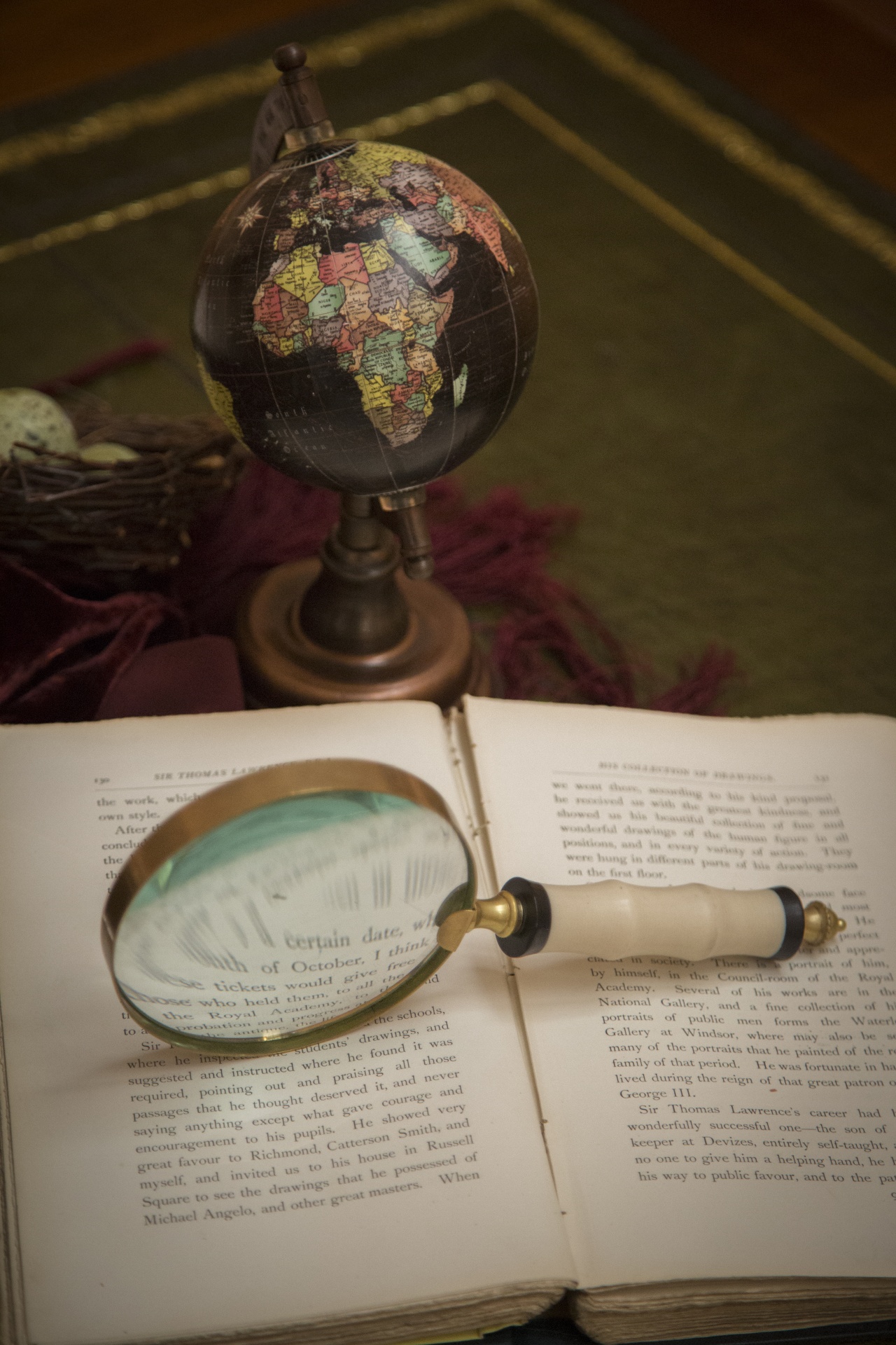 magnifier book old free photo