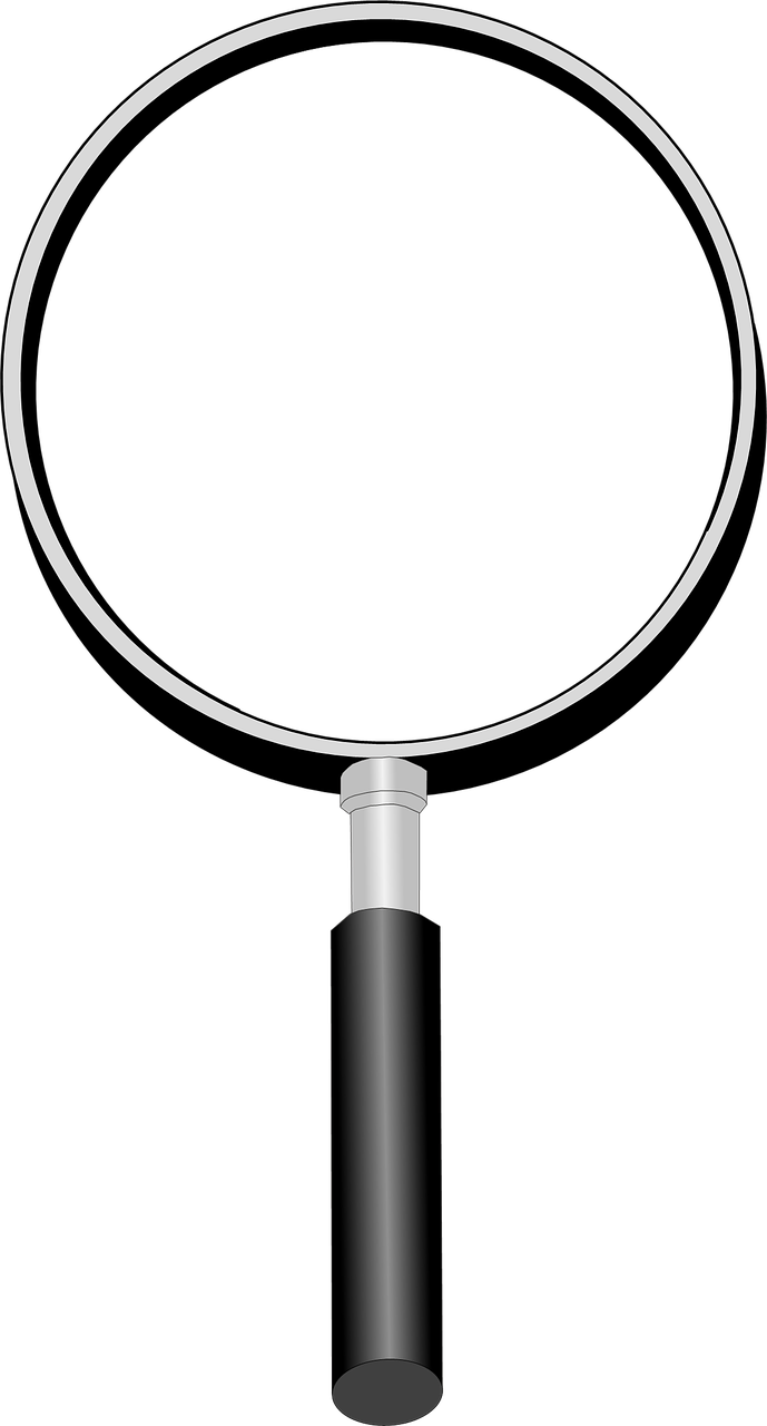 magnifying glass transparent clip art free photo