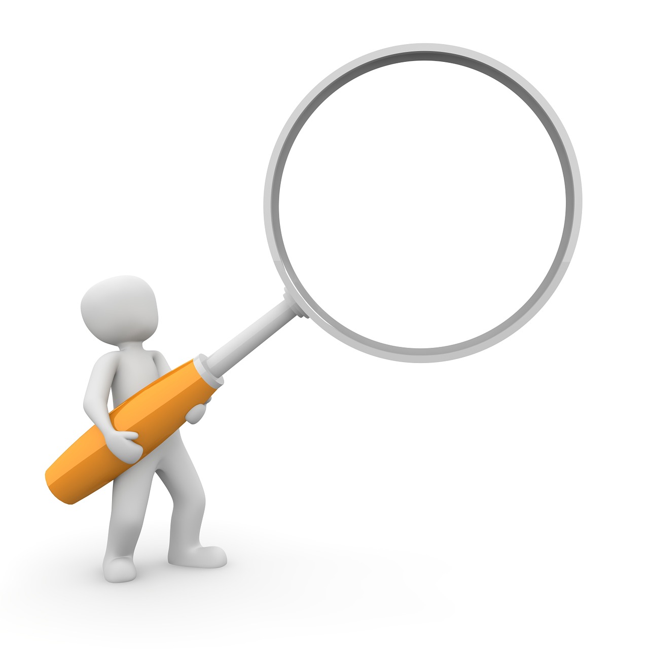 magnifying glass search to find free photo