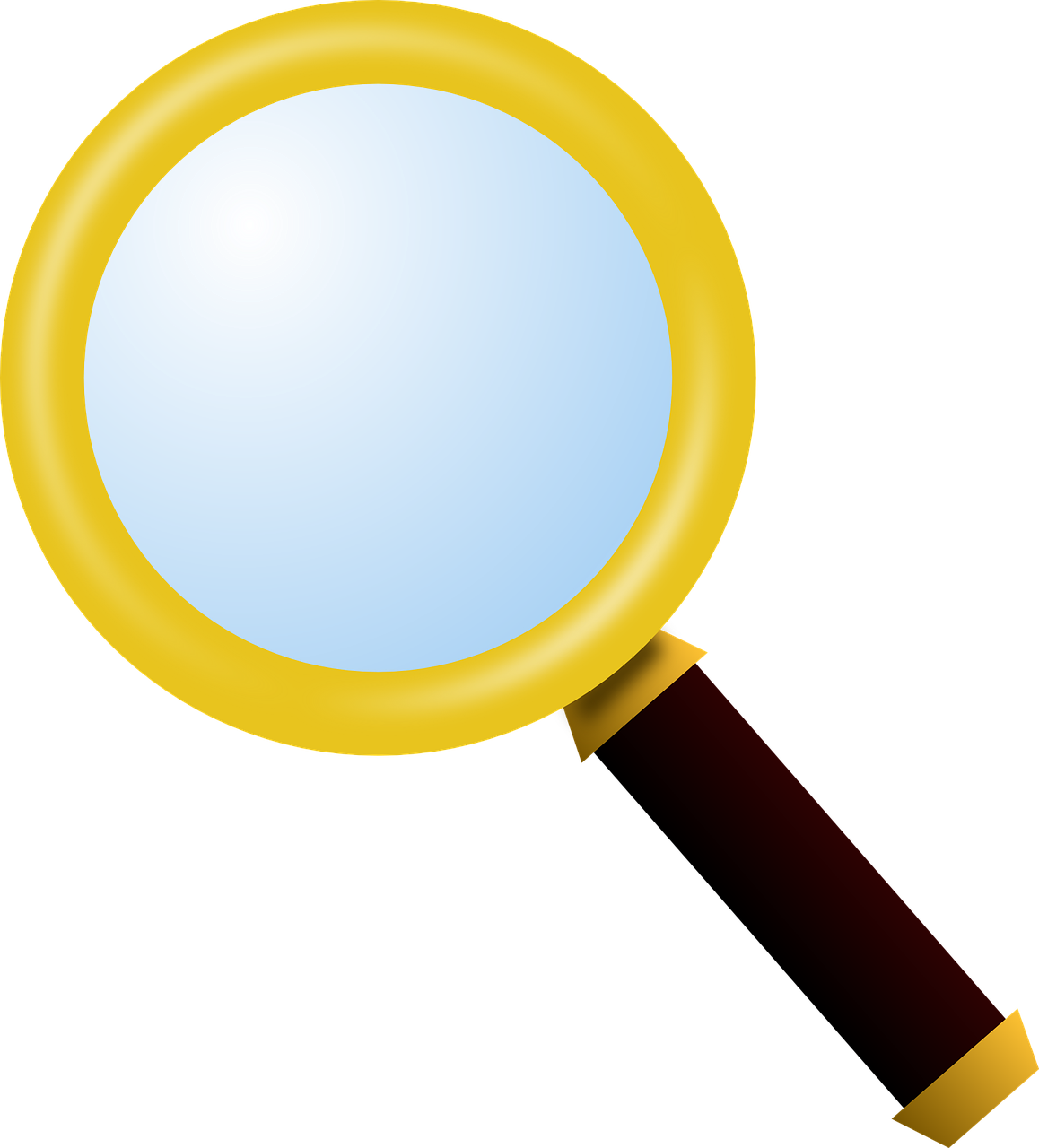 magnifying glass icon vector image free photo