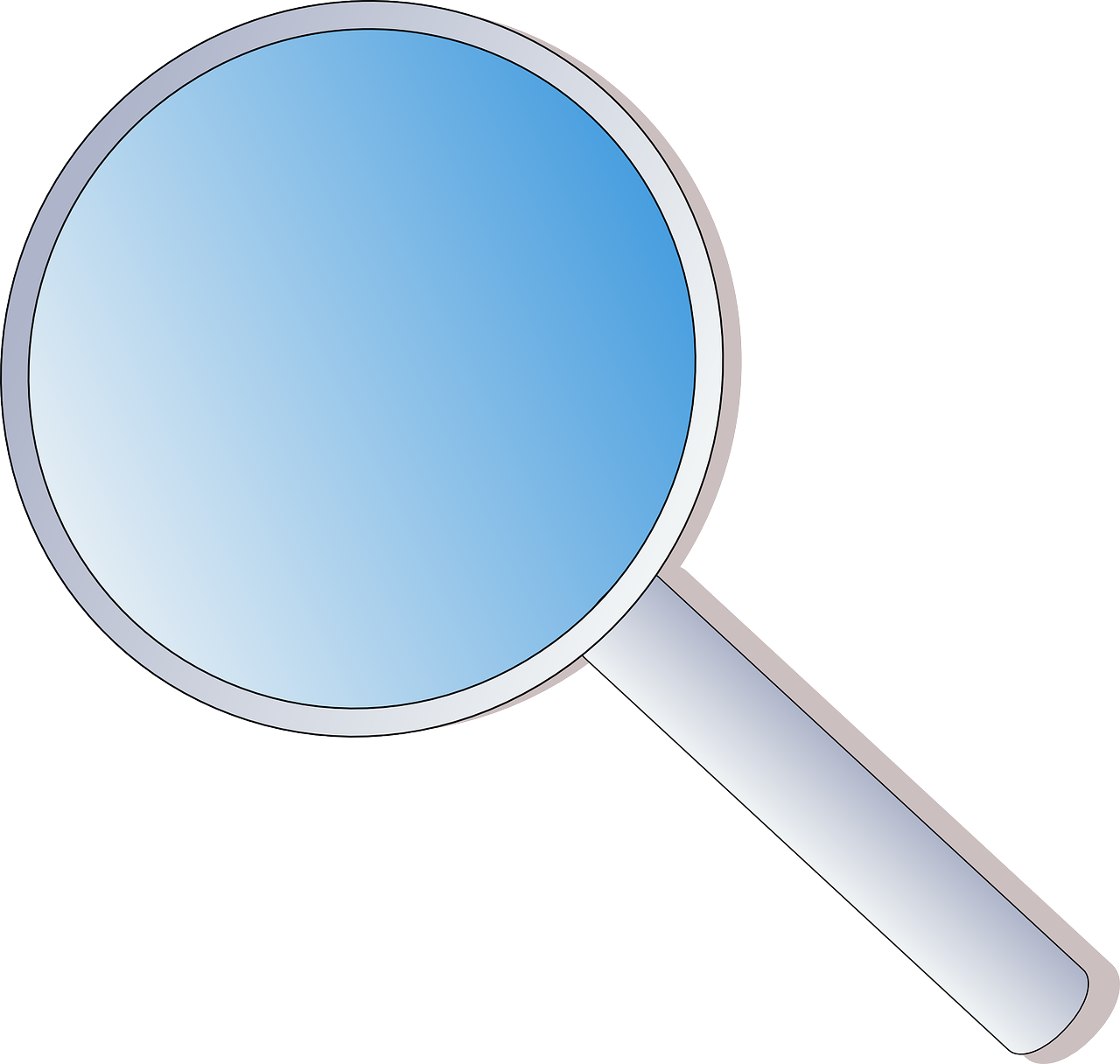 magnifying lens glass office free photo