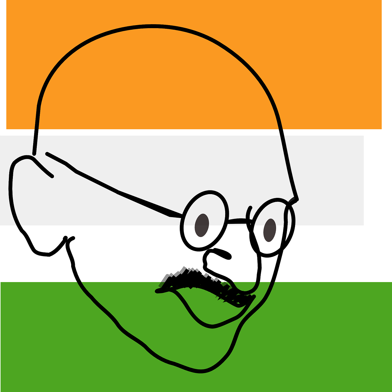 mahatma gandhi flag indian free photo