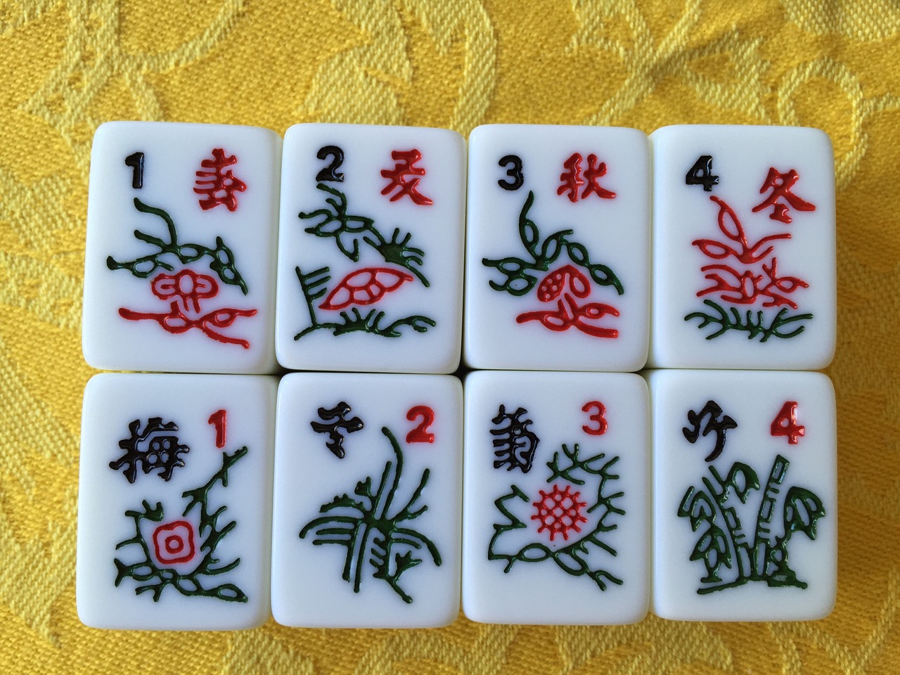 mahjong tiles chinese free photo