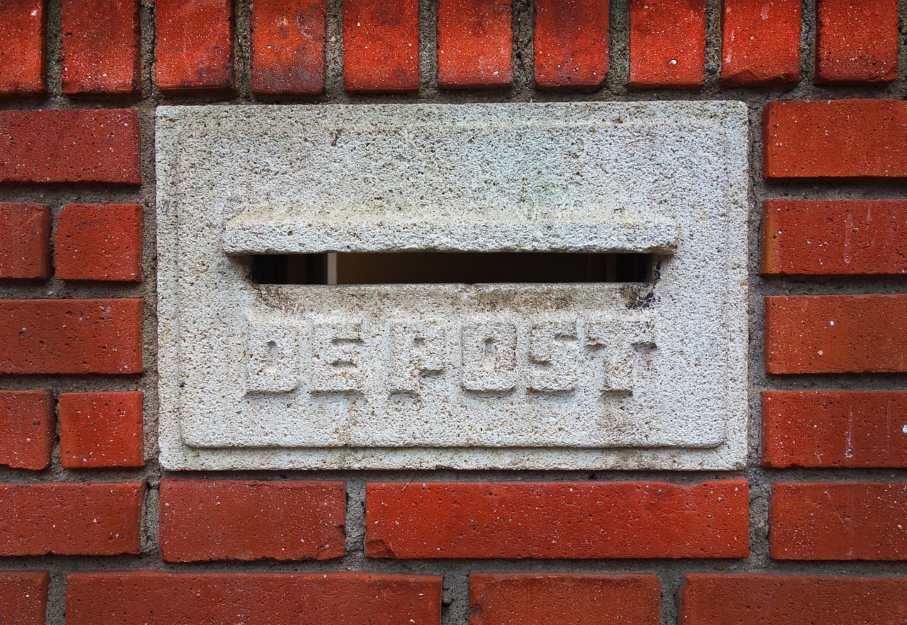 mail box letter box in wall letterbox free photo