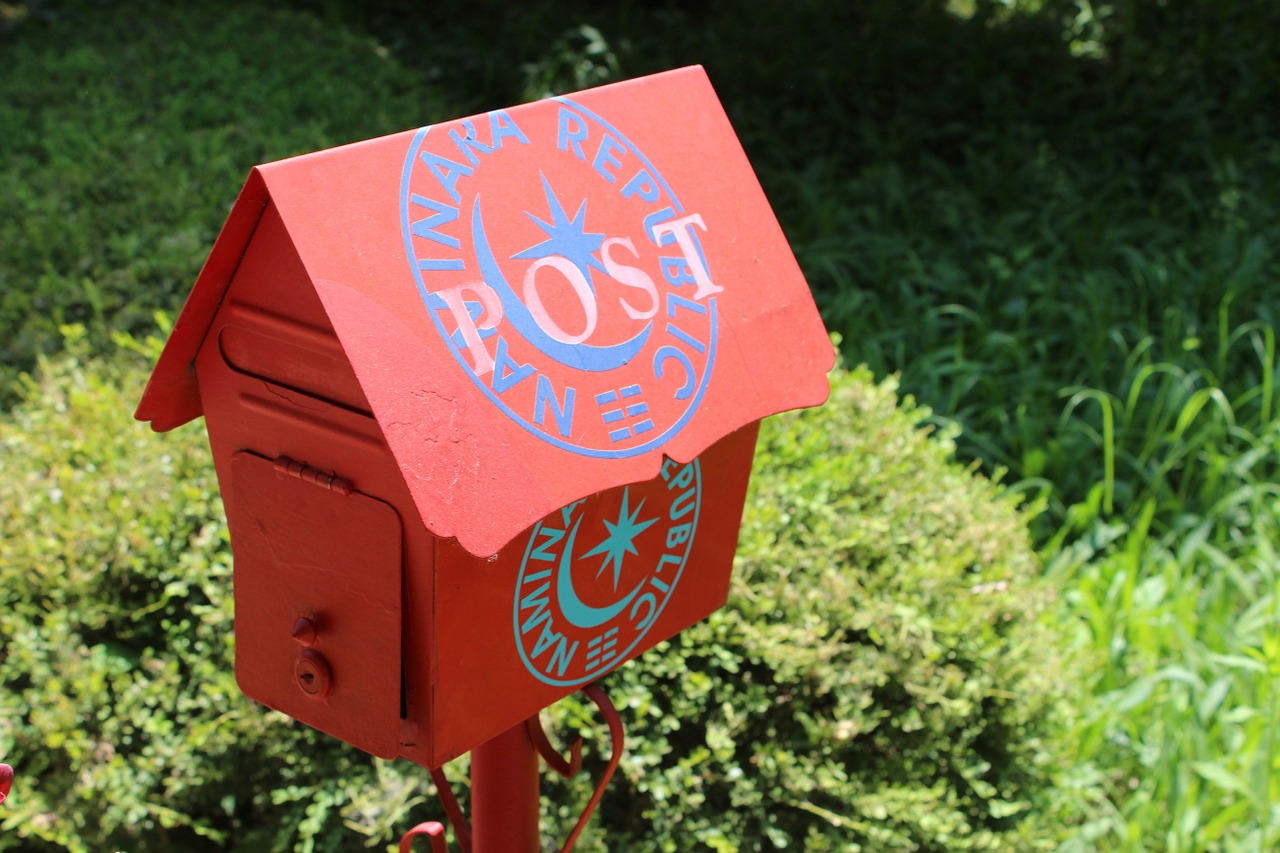 mail box red mailbox post free photo