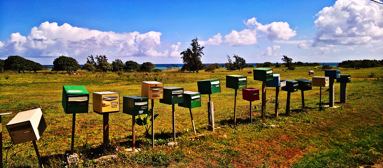 mailbox post caribbean free photo