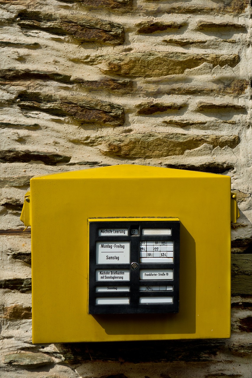 mailbox letters yellow free photo