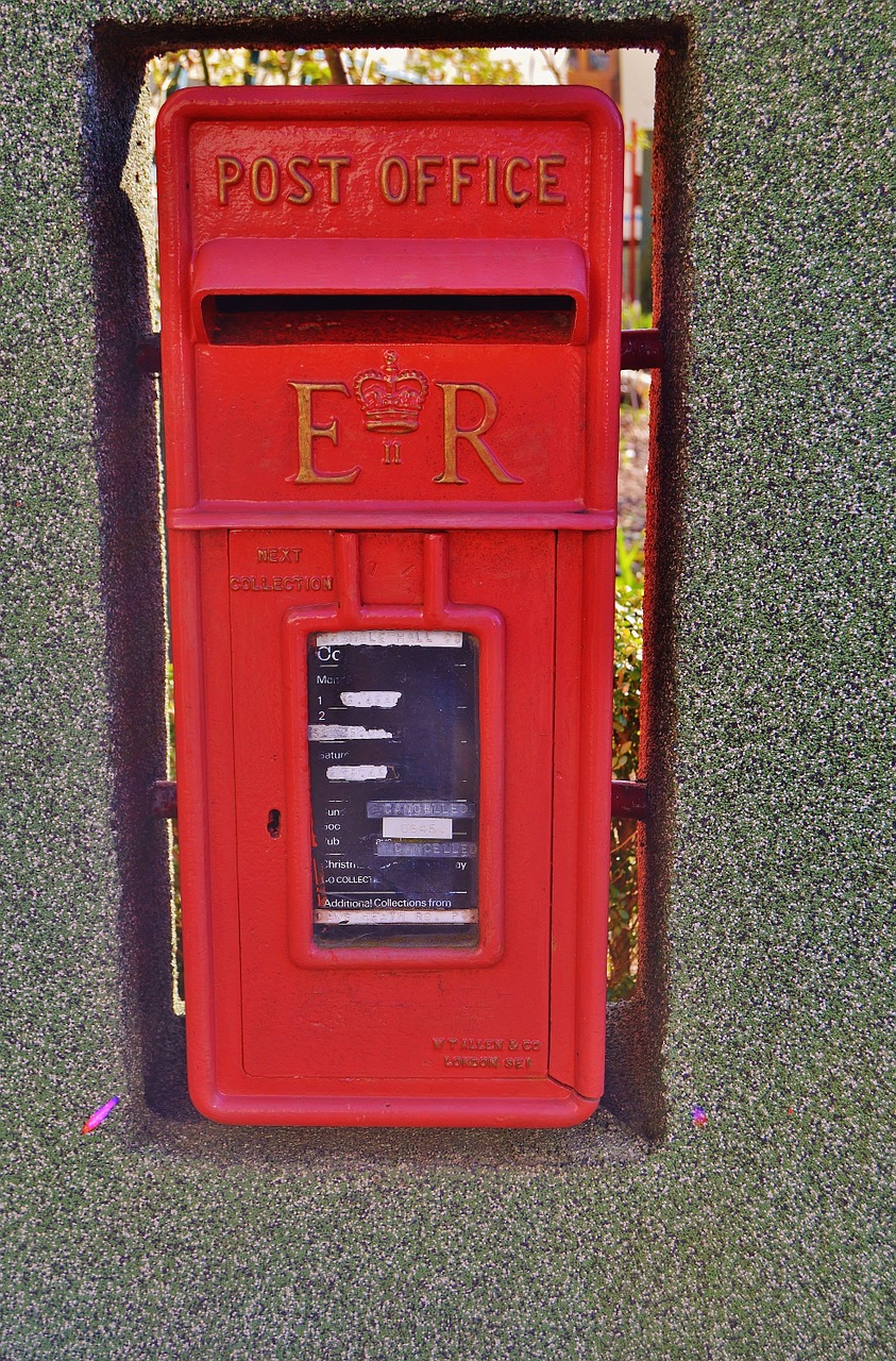 mailbox english british post office free photo
