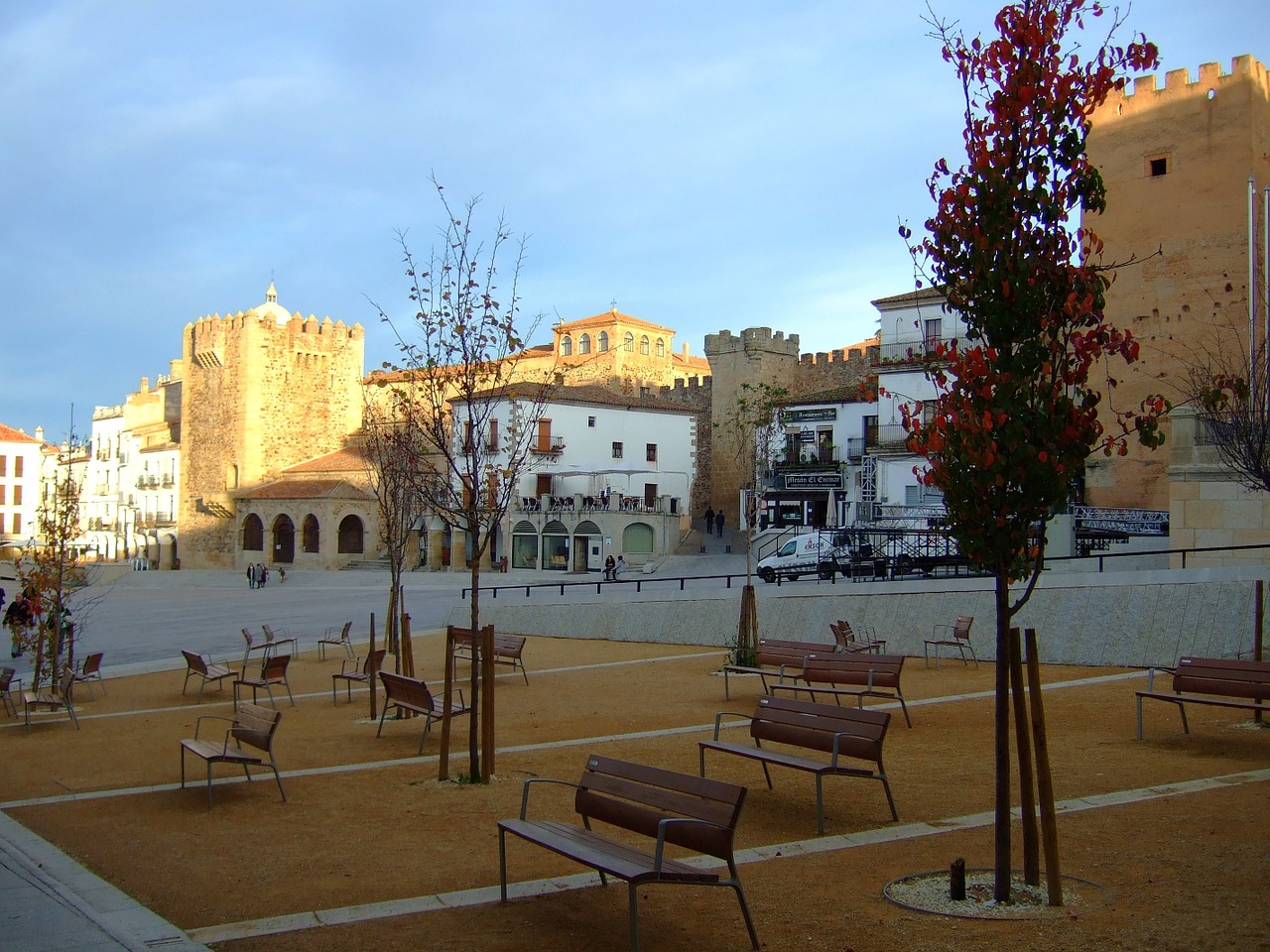 main square cáceres extremadura free photo