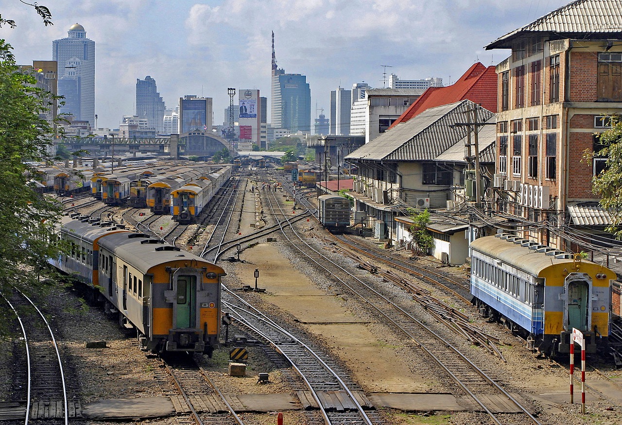 main train station railway bangkok free photo