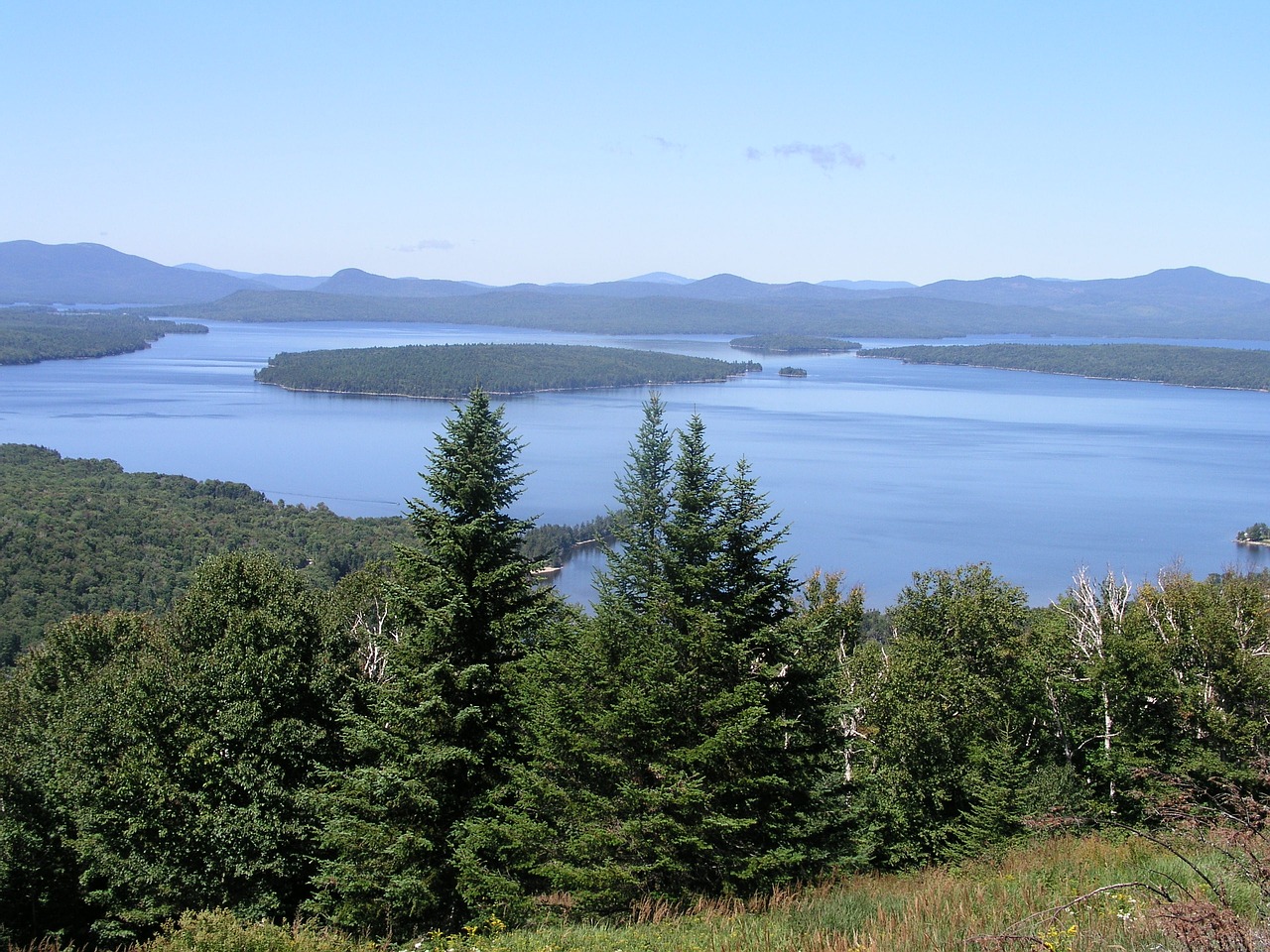 maine lake water free photo