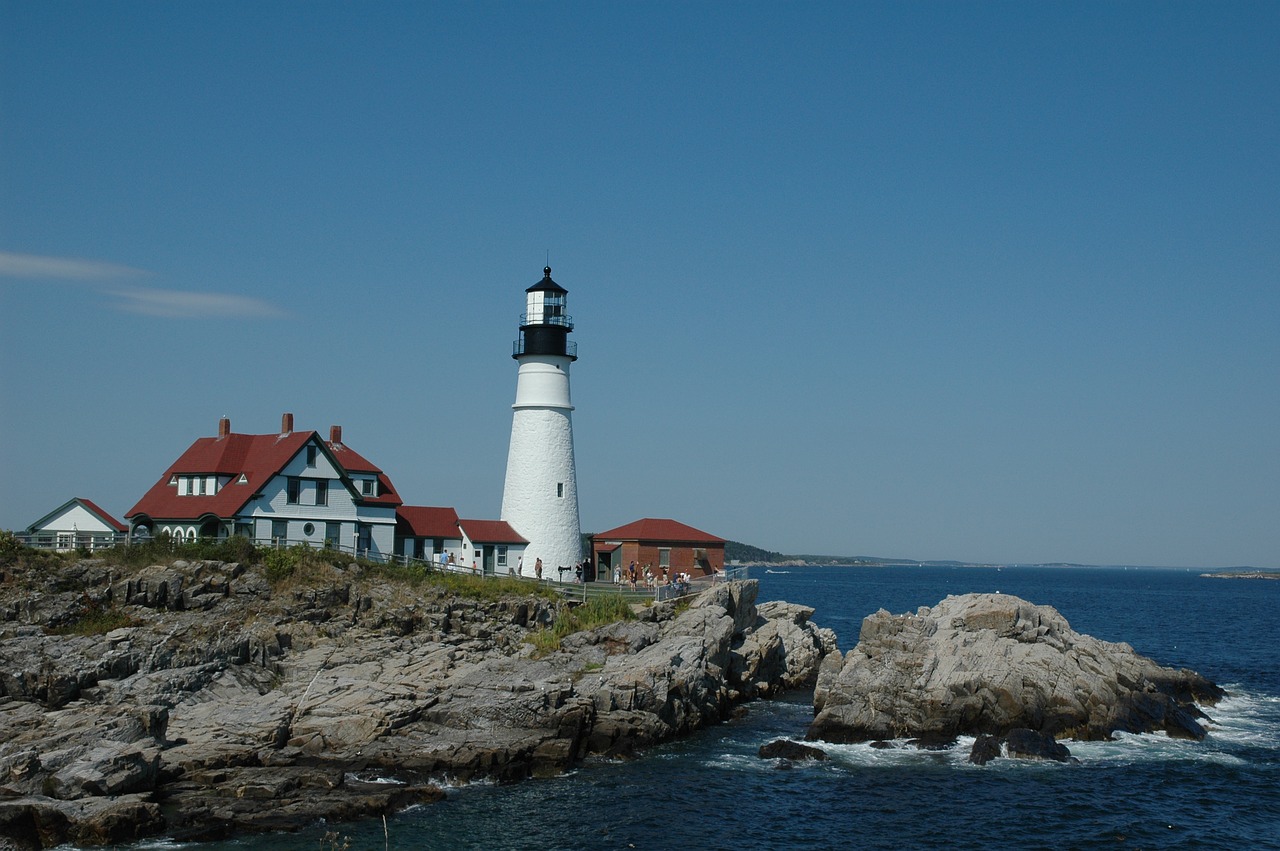 maine  portland  head light free photo