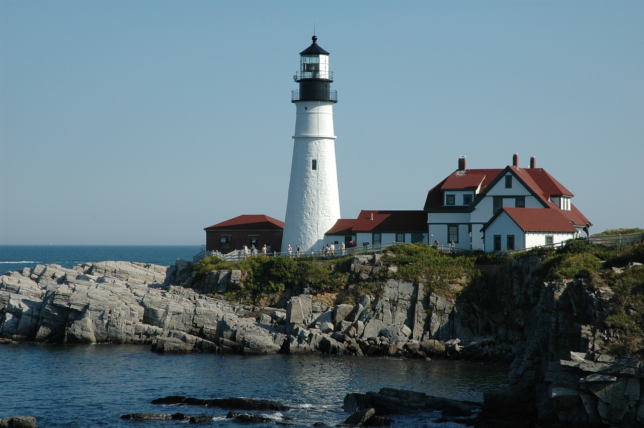 maine  portland  lighthouse free photo