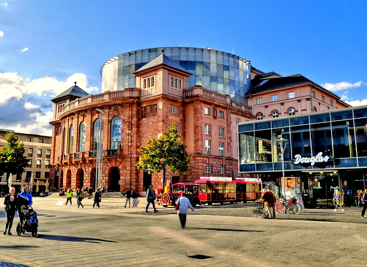 mainz opera downtown free photo