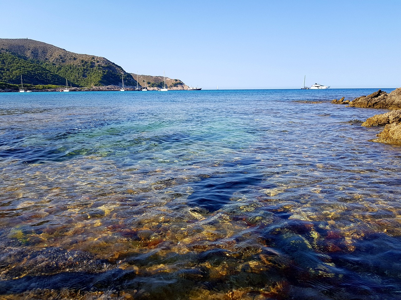 majorca sea holiday free photo