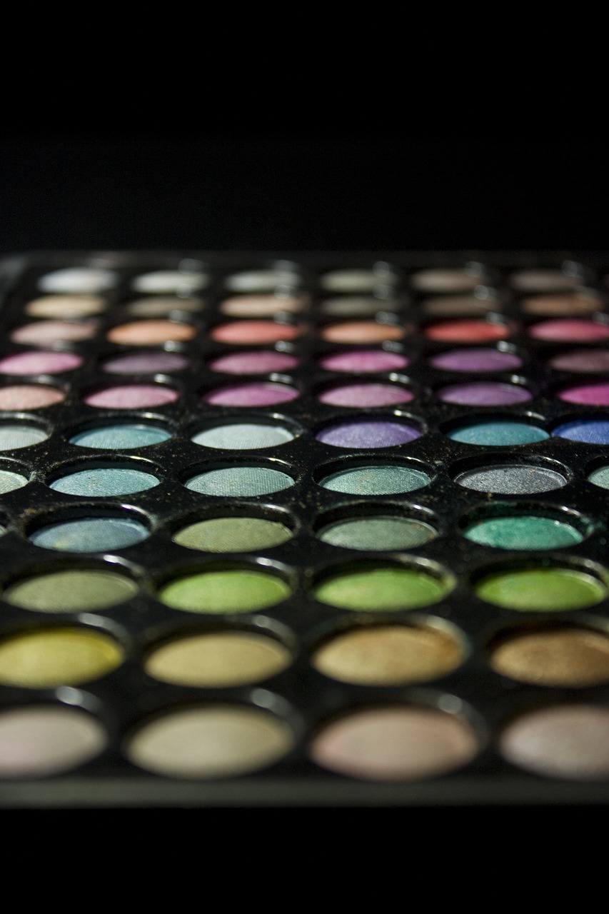 makeup palette colorful free photo