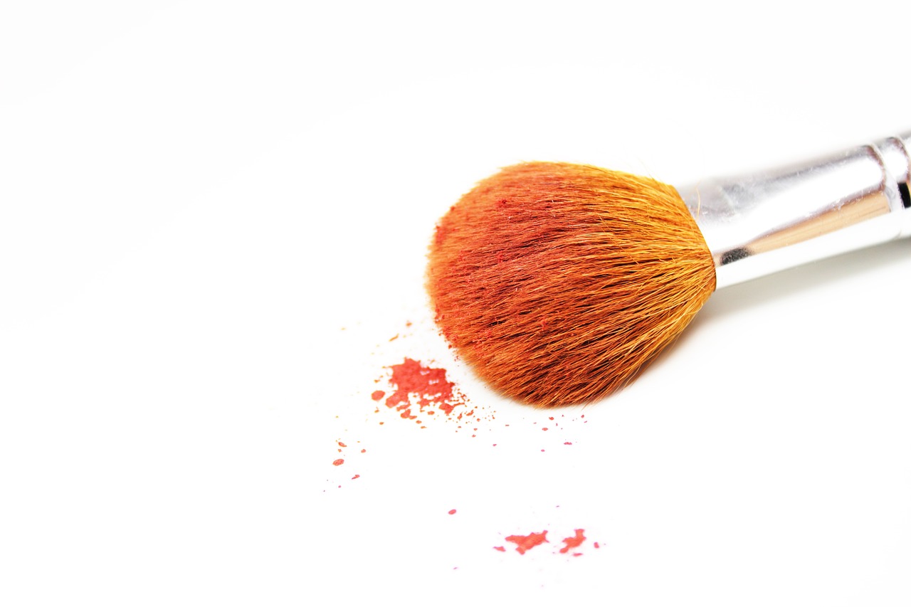 makeup brush orange free photo