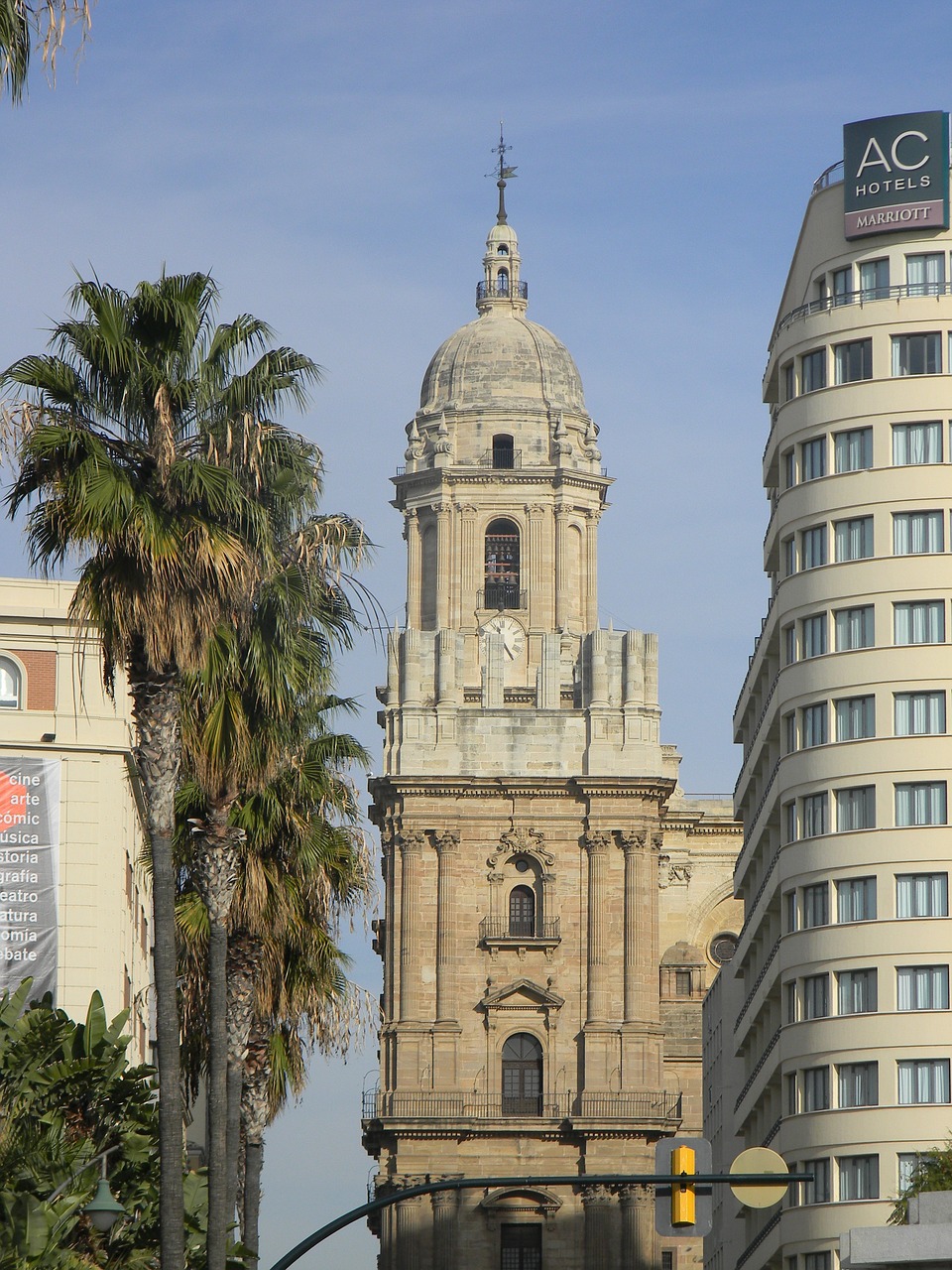 malaga spain architecture free photo