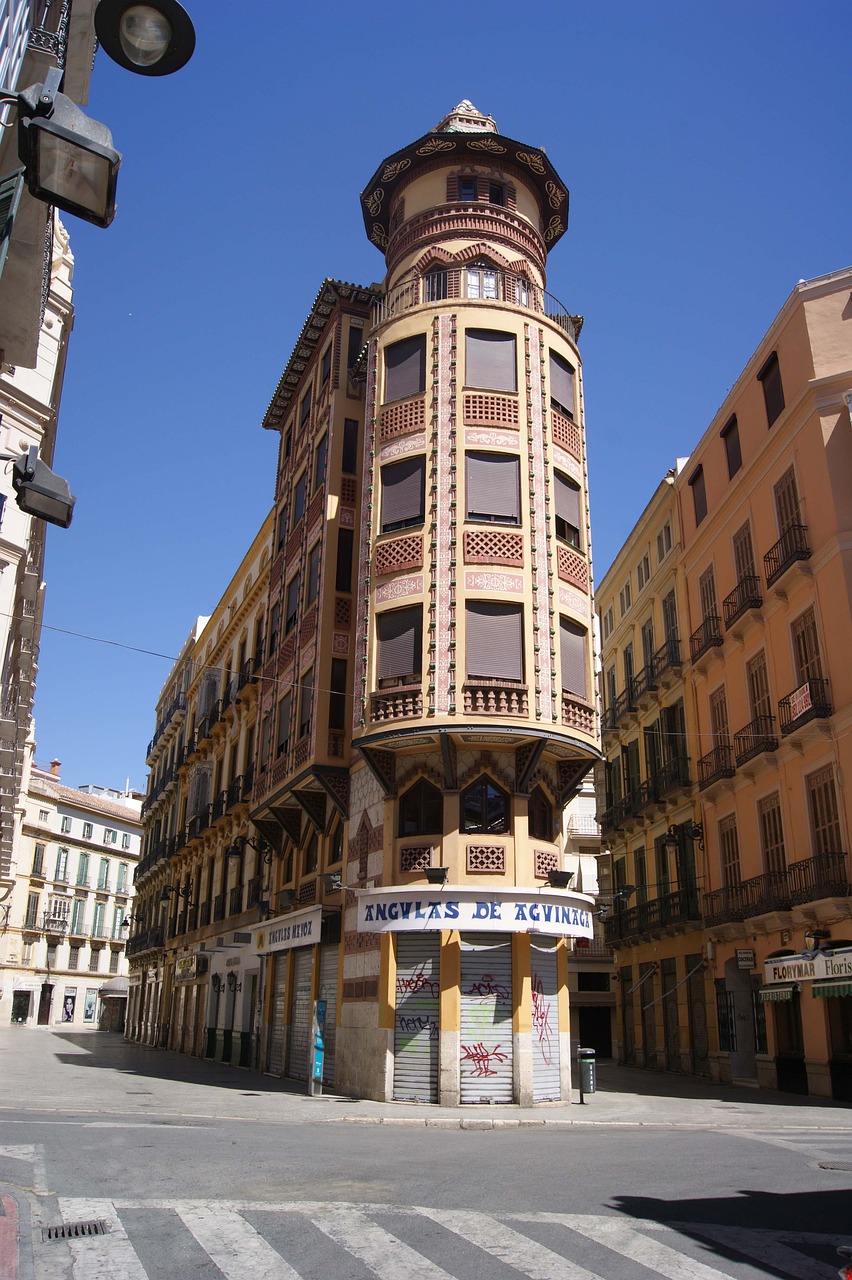 malaga street empty free photo