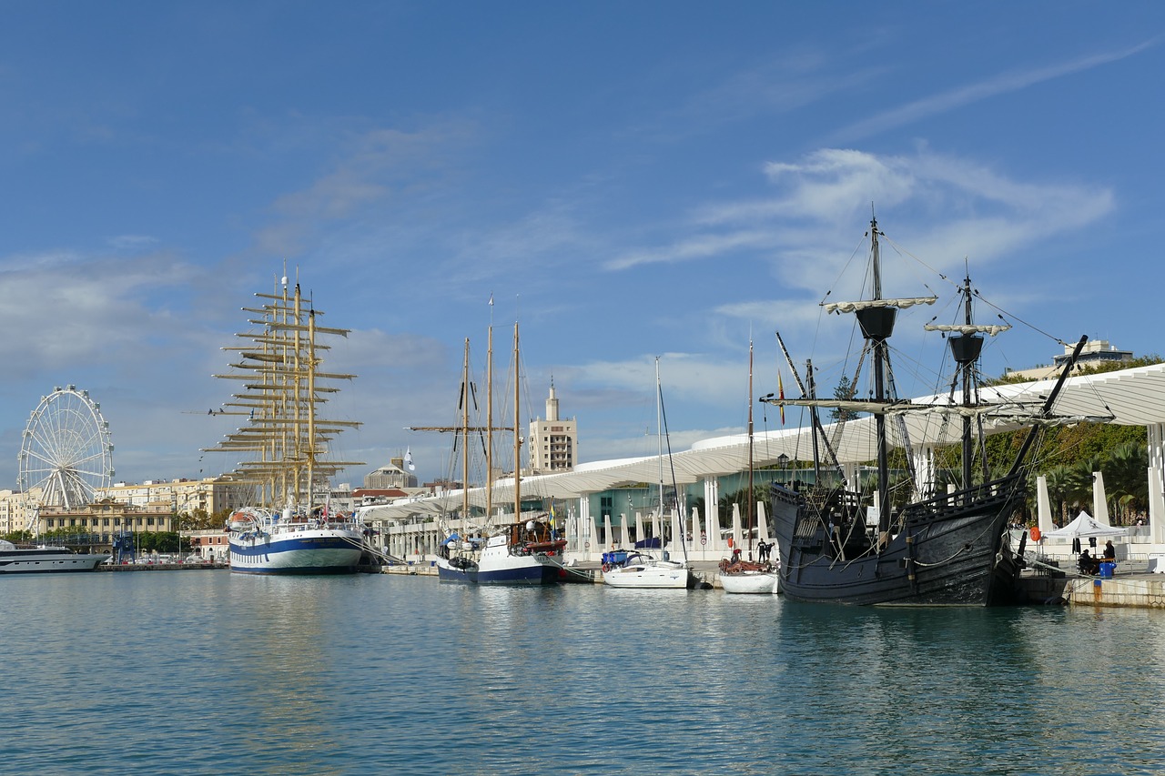 málaga  port  andalusia free photo