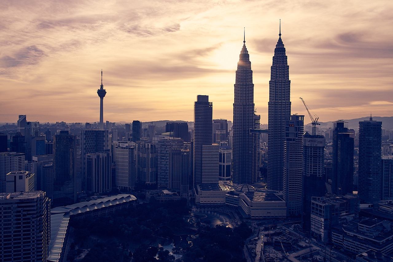 malaysia kuala lumpur sunset free photo