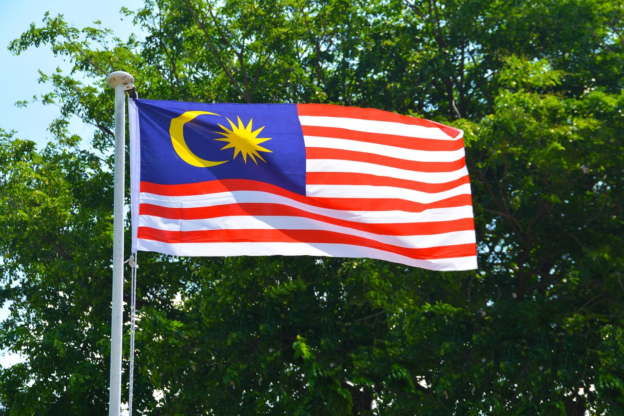 malaysian flag flag malaysia free photo