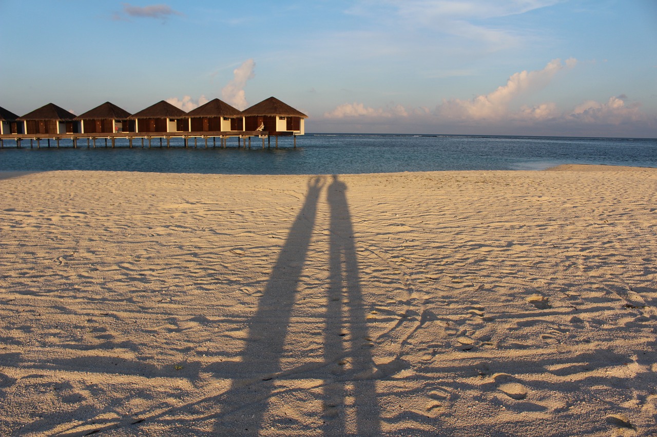 maldive shadow beach free photo