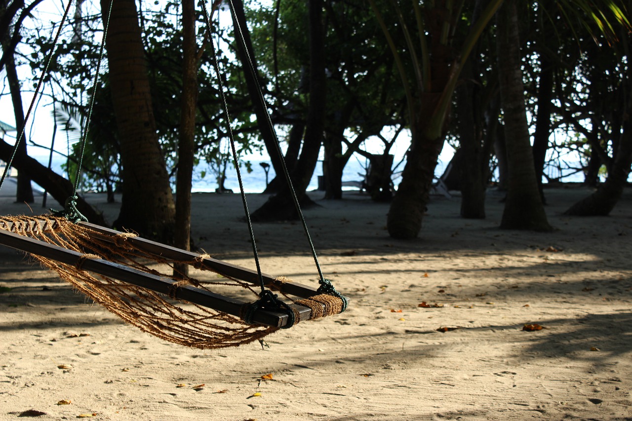 maldives island hammock free photo