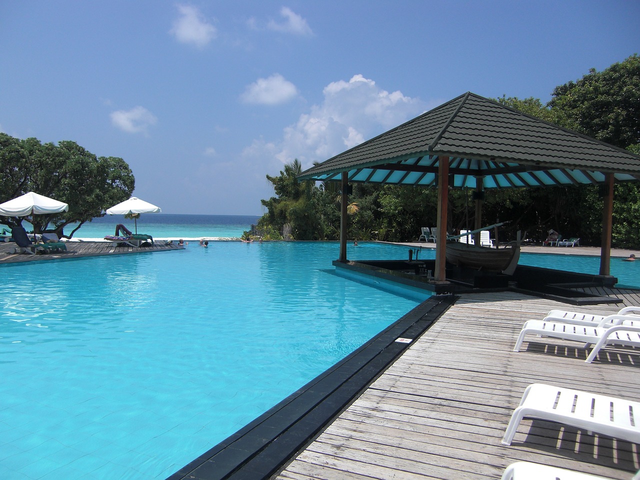 maldives pool south sea free photo