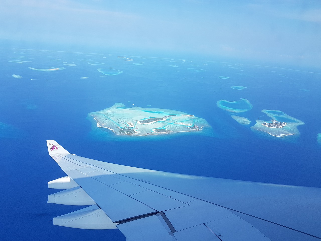 maldives flight island free photo