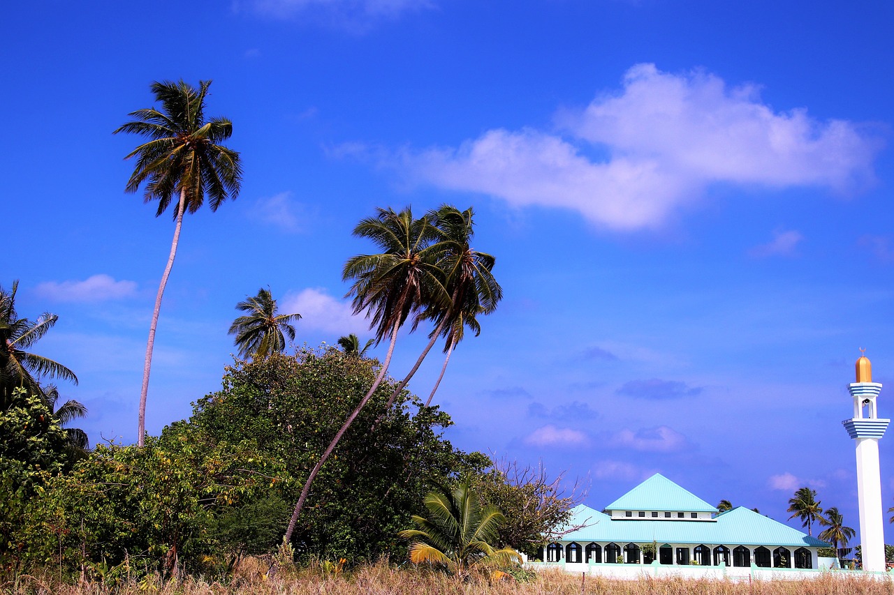 maldives sky blue free photo