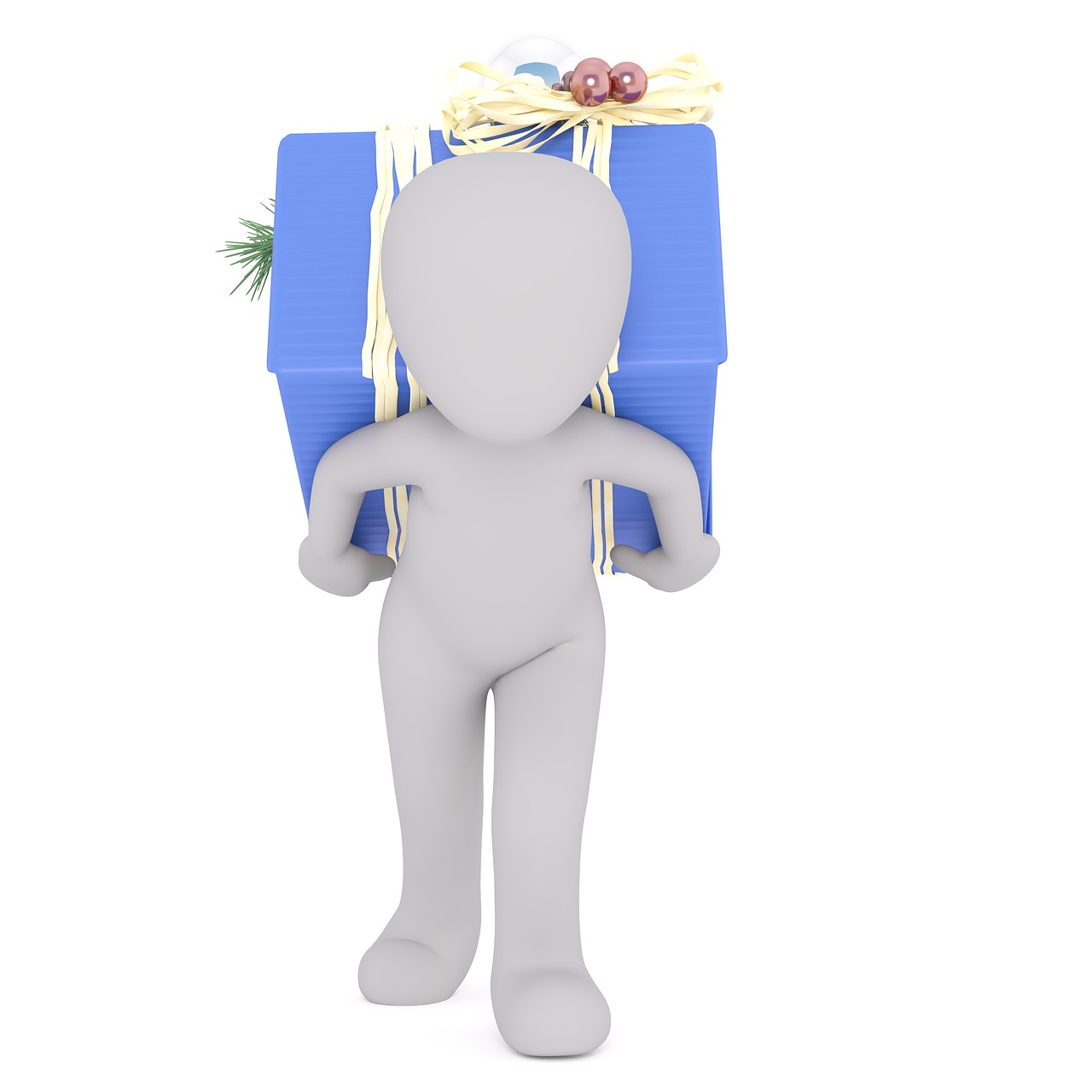 males 3d model isolated free photo